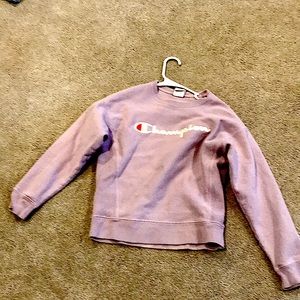 Purple sweat shirt